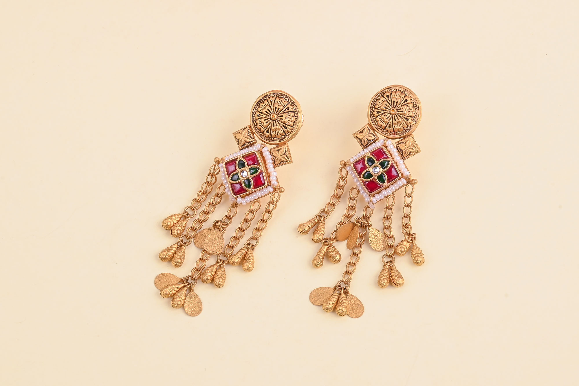 Trendy Gold Earrings