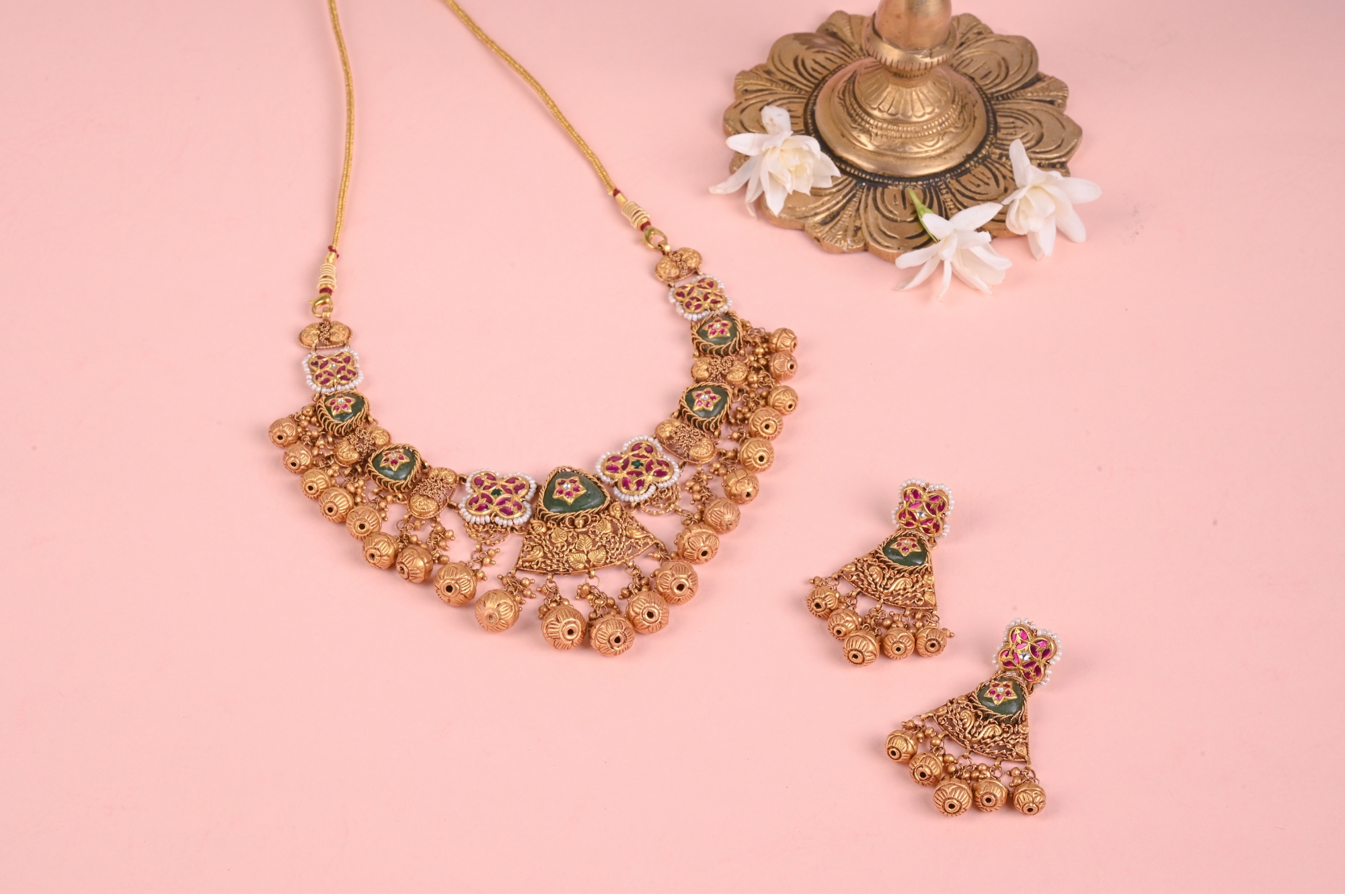 gold necklace set